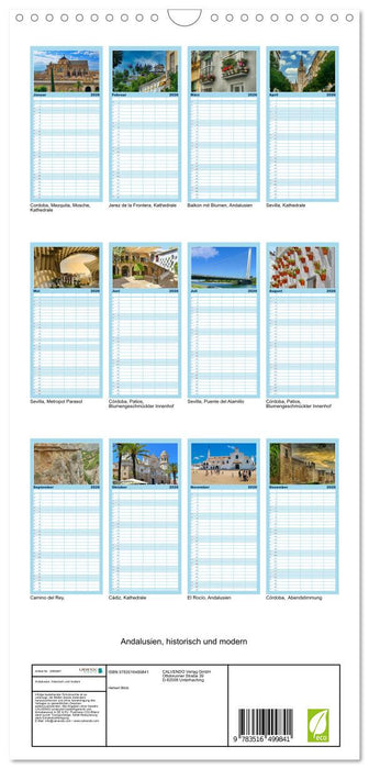 Andalusien, historisch und modern (CALVENDO Familienplaner 2026)