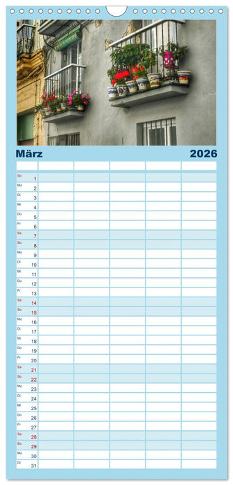 Andalusien, historisch und modern (CALVENDO Familienplaner 2026)