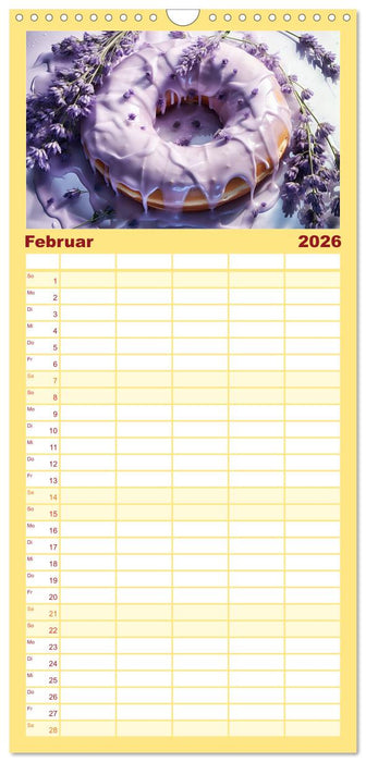 Bunte Donut-Träume - Himmlischer Geschmack aus Krapfenteig (CALVENDO Familienplaner 2026)