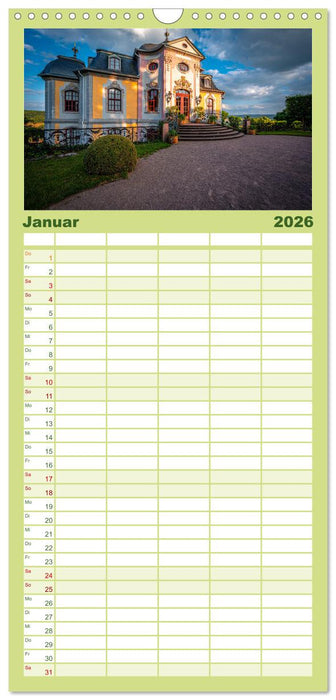 Dornburger Schlösser bei Jena (CALVENDO Familienplaner 2026)