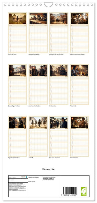 Western Life (CALVENDO Familienplaner 2026)