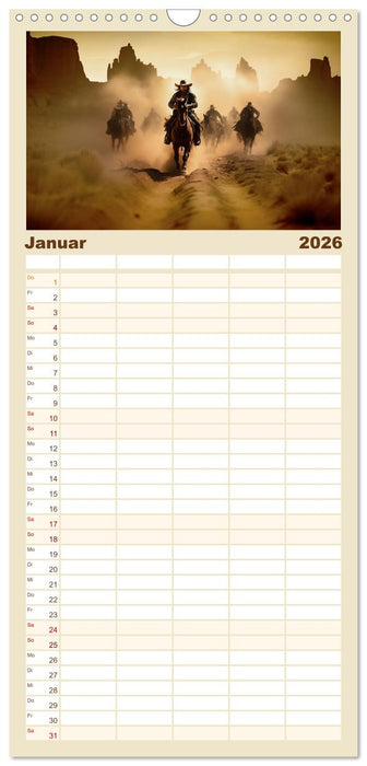 Western Life (CALVENDO Familienplaner 2026)