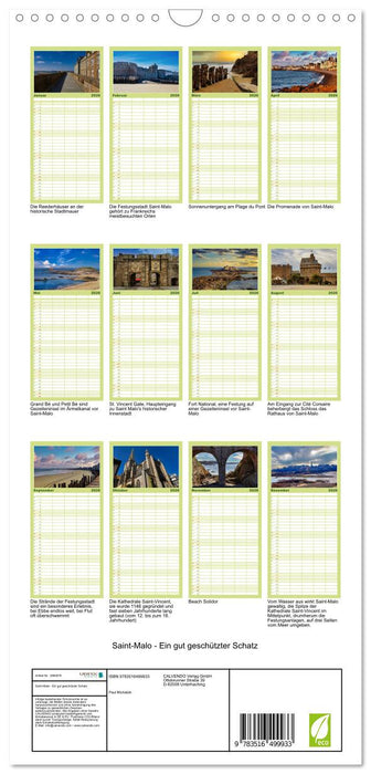 Saint-Malo - Ein gut geschützter Schatz (CALVENDO Familienplaner 2026)