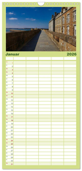 Saint-Malo - Ein gut geschützter Schatz (CALVENDO Familienplaner 2026)