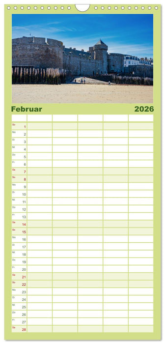 Saint-Malo - Ein gut geschützter Schatz (CALVENDO Familienplaner 2026)