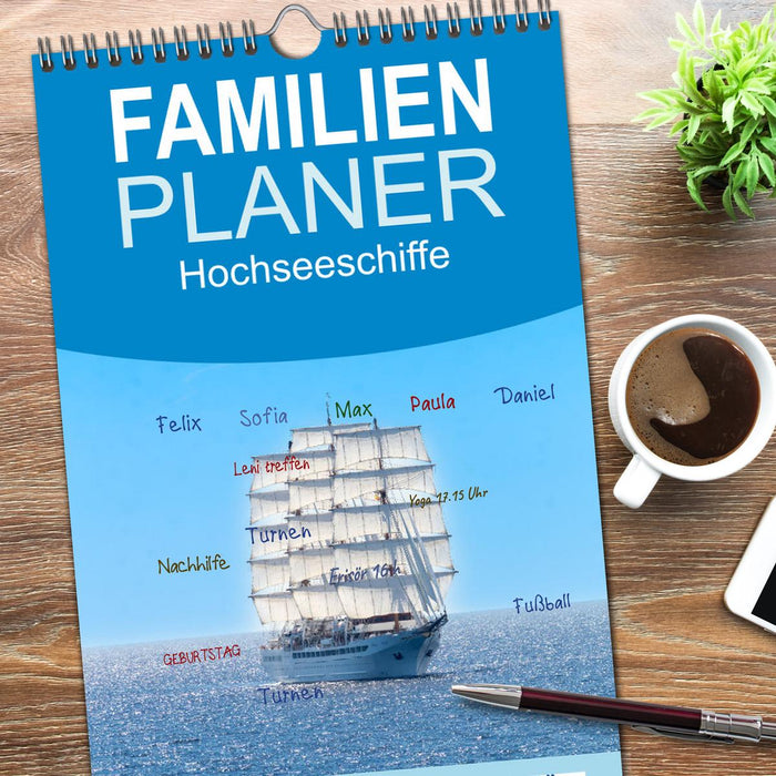 Hochseeschiffe (CALVENDO Familienplaner 2026)
