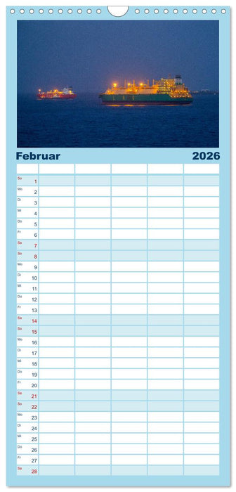 Hochseeschiffe (CALVENDO Familienplaner 2026)