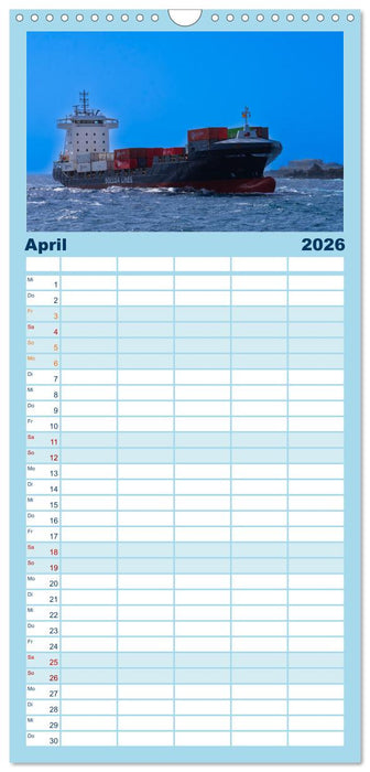 Hochseeschiffe (CALVENDO Familienplaner 2026)