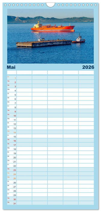 Hochseeschiffe (CALVENDO Familienplaner 2026)