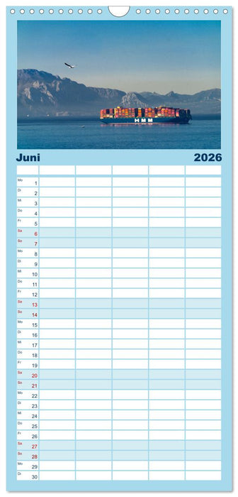 Hochseeschiffe (CALVENDO Familienplaner 2026)