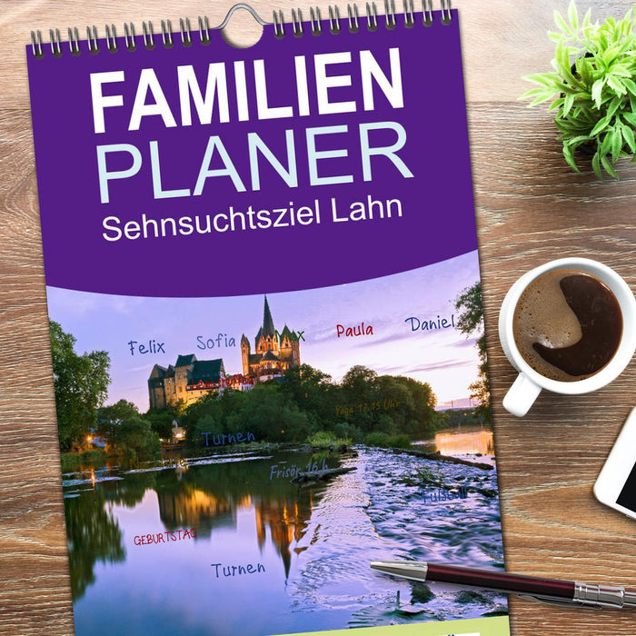 Sehnsuchtsziel Lahn (CALVENDO Familienplaner 2026)