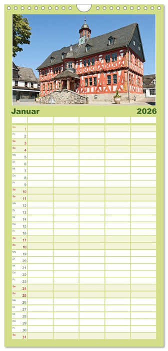 Sehnsuchtsziel Lahn (CALVENDO Familienplaner 2026)