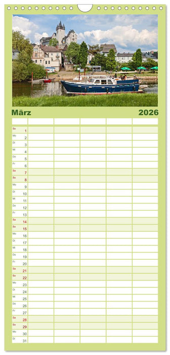 Sehnsuchtsziel Lahn (CALVENDO Familienplaner 2026)