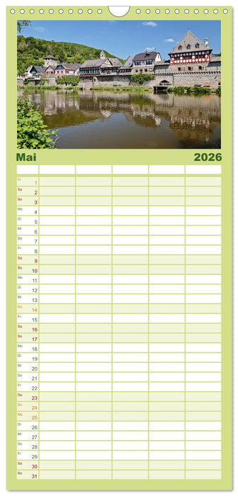 Sehnsuchtsziel Lahn (CALVENDO Familienplaner 2026)