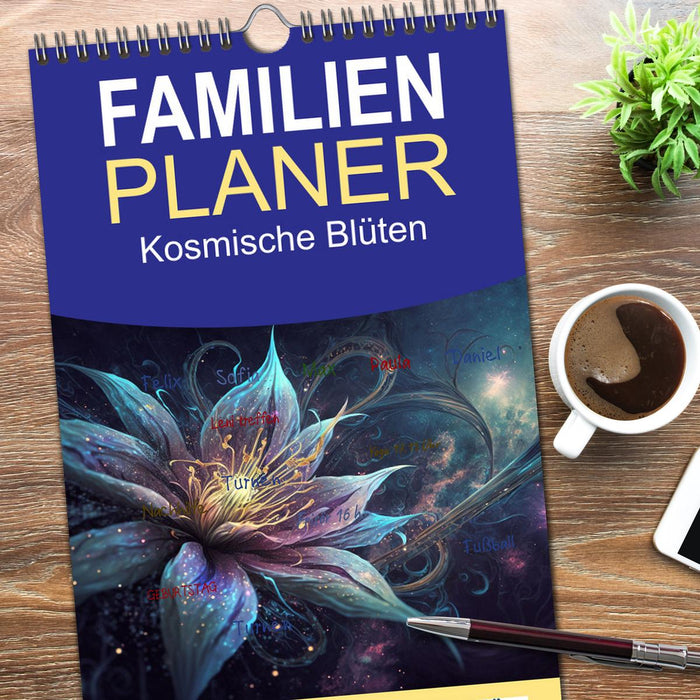 Kosmische Blüten (CALVENDO Familienplaner 2026)