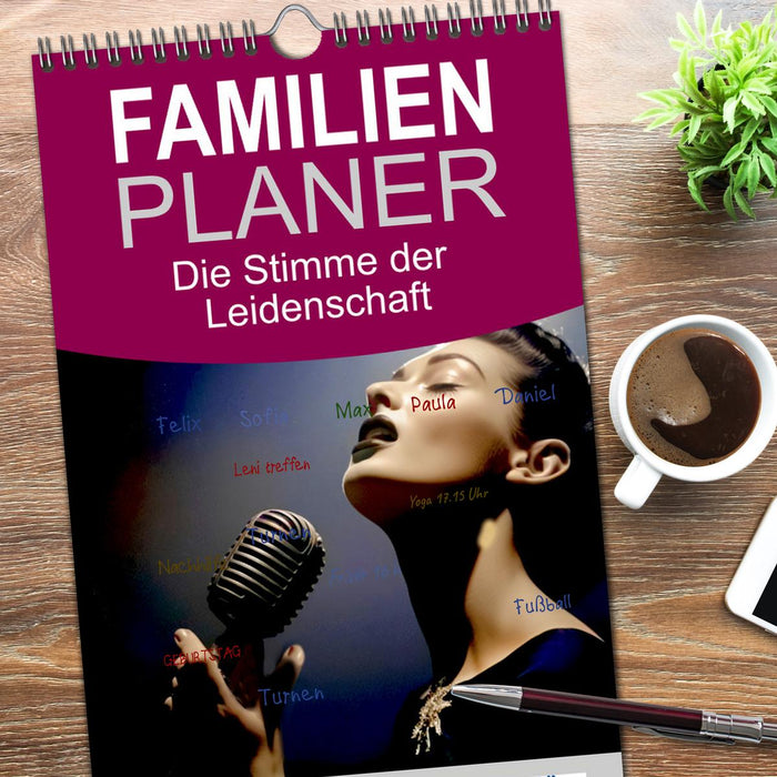Die Stimme der Leidenschaft (CALVENDO Familienplaner 2026)