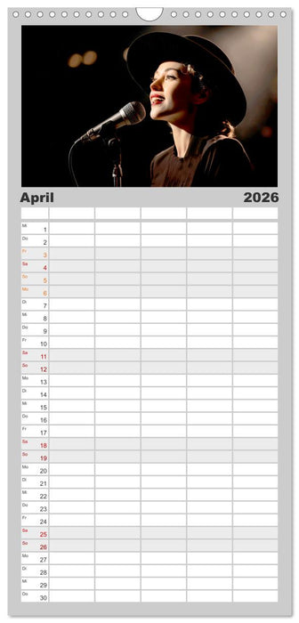 Die Stimme der Leidenschaft (CALVENDO Familienplaner 2026)