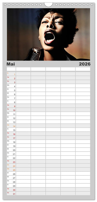 Die Stimme der Leidenschaft (CALVENDO Familienplaner 2026)