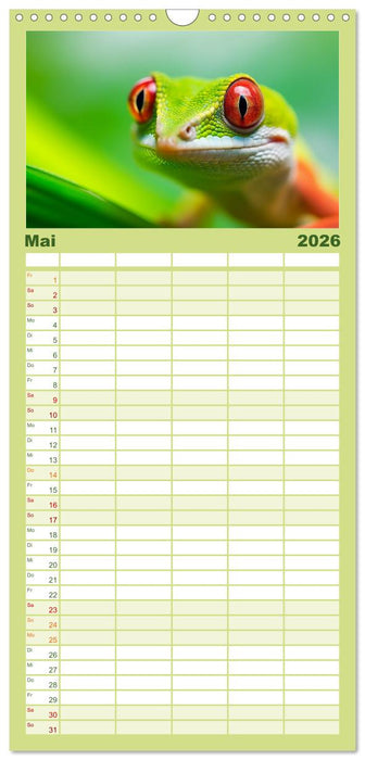 Quer durch die Tierwelt der Erde (CALVENDO Familienplaner 2026)