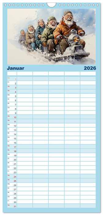 Lustiges Rentner Leben (CALVENDO Familienplaner 2026)