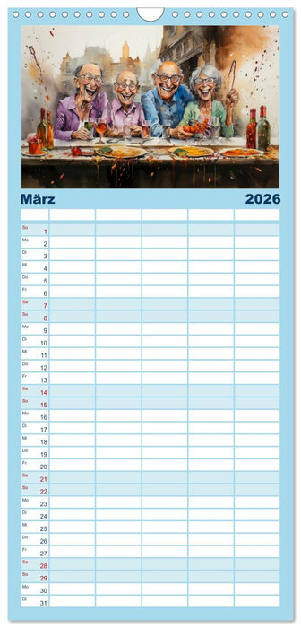 Lustiges Rentner Leben (CALVENDO Familienplaner 2026)