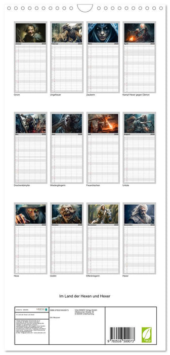 Im Land der Hexen und Hexer (CALVENDO Familienplaner 2026)