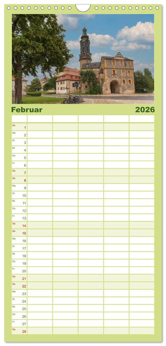 Weimar - Kulturstadt im Herzen Europas (CALVENDO Familienplaner 2026)