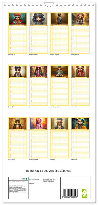 Hip Hop Kids. Ein Jahr voller Style und Groove (CALVENDO Familienplaner 2026)