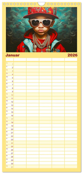 Hip Hop Kids. Ein Jahr voller Style und Groove (CALVENDO Familienplaner 2026)