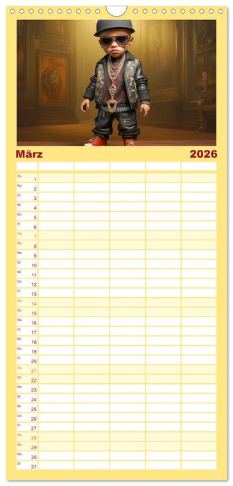 Hip Hop Kids. Ein Jahr voller Style und Groove (CALVENDO Familienplaner 2026)