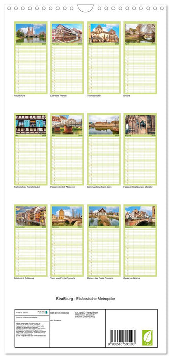Straßburg - Elsässische Metropole (CALVENDO Familienplaner 2026)