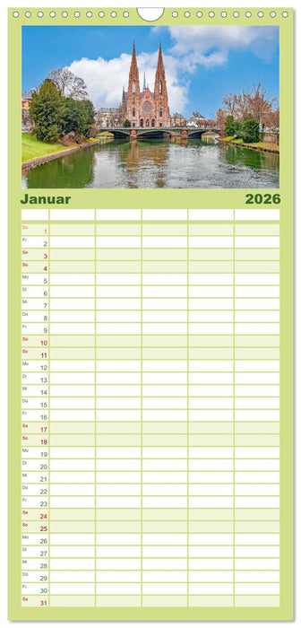 Straßburg - Elsässische Metropole (CALVENDO Familienplaner 2026)