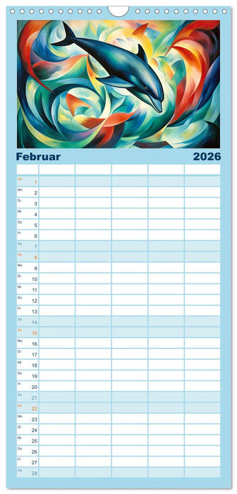 Unterwasserwelt, bunt und wunderschön (CALVENDO Familienplaner 2026)