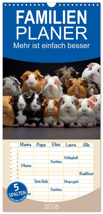 Mehr ist einfach besser (CALVENDO Familienplaner 2026)