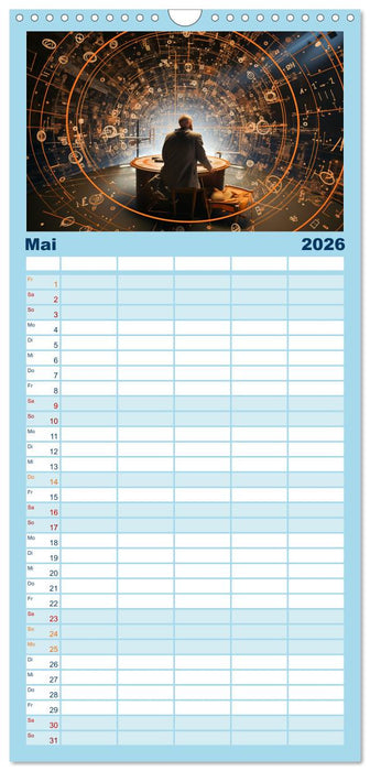 Universum der Wissenschaften (CALVENDO Familienplaner 2026)