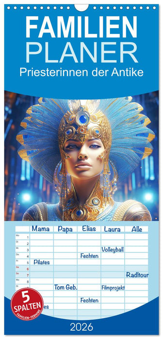 Priesterinnen der Antike. Prachtvolle Fantasy-Portraits (CALVENDO Familienplaner 2026)