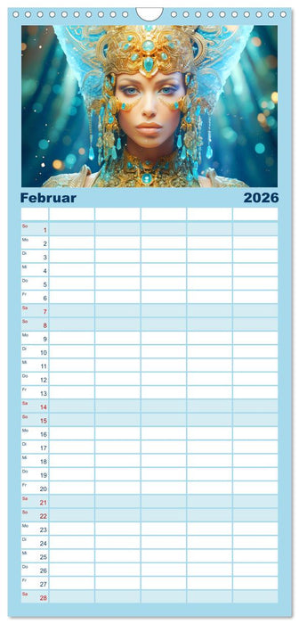 Priesterinnen der Antike. Prachtvolle Fantasy-Portraits (CALVENDO Familienplaner 2026)