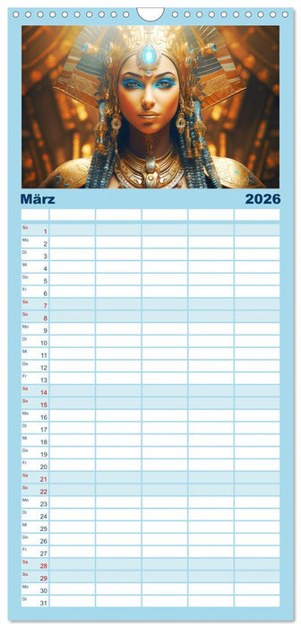 Priesterinnen der Antike. Prachtvolle Fantasy-Portraits (CALVENDO Familienplaner 2026)