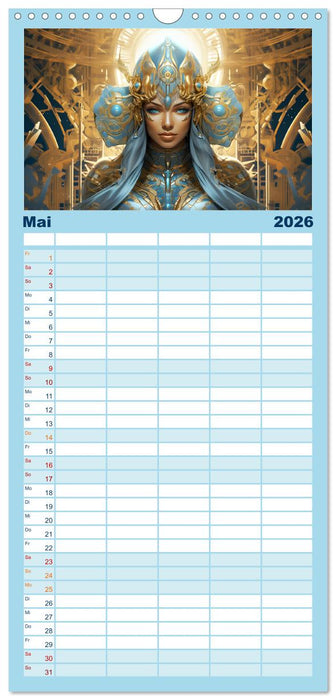 Priesterinnen der Antike. Prachtvolle Fantasy-Portraits (CALVENDO Familienplaner 2026)