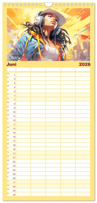 Urban Girls. Paintings (CALVENDO Familienplaner 2026)