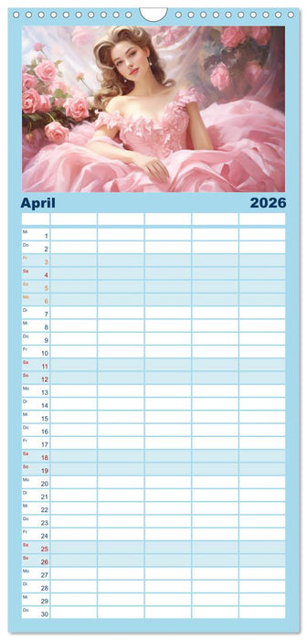 Festliche Eleganz. Bezaubernde Anmut (CALVENDO Familienplaner 2026)