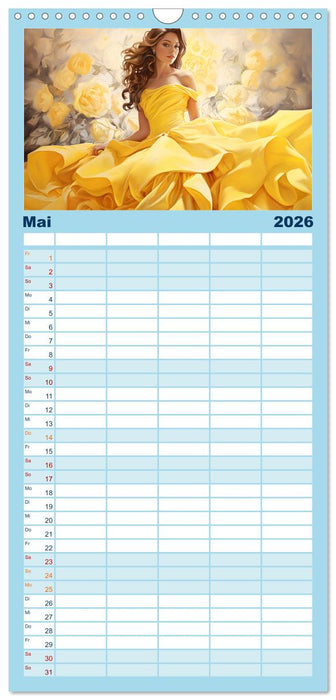 Festliche Eleganz. Bezaubernde Anmut (CALVENDO Familienplaner 2026)