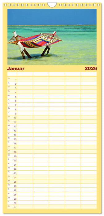 DIANI BEACH Strand Impressionen Kenia (CALVENDO Familienplaner 2026)