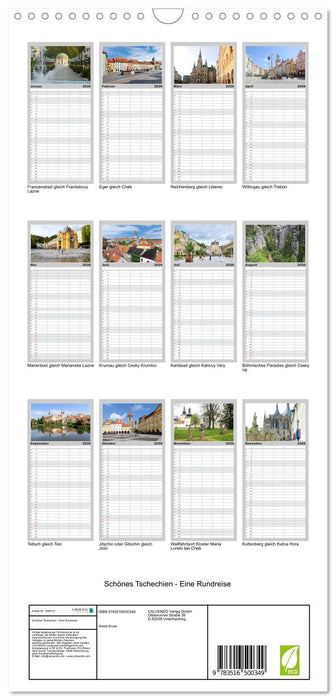 Schönes Tschechien - Eine Rundreise (CALVENDO Familienplaner 2026)