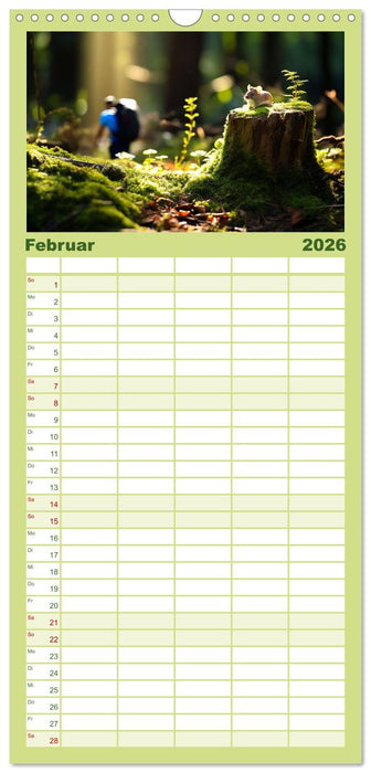 Ein zarter Hauch von Abenteuer (CALVENDO Familienplaner 2026)