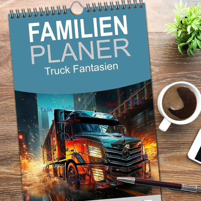 Truck Fantasien (CALVENDO Familienplaner 2026)