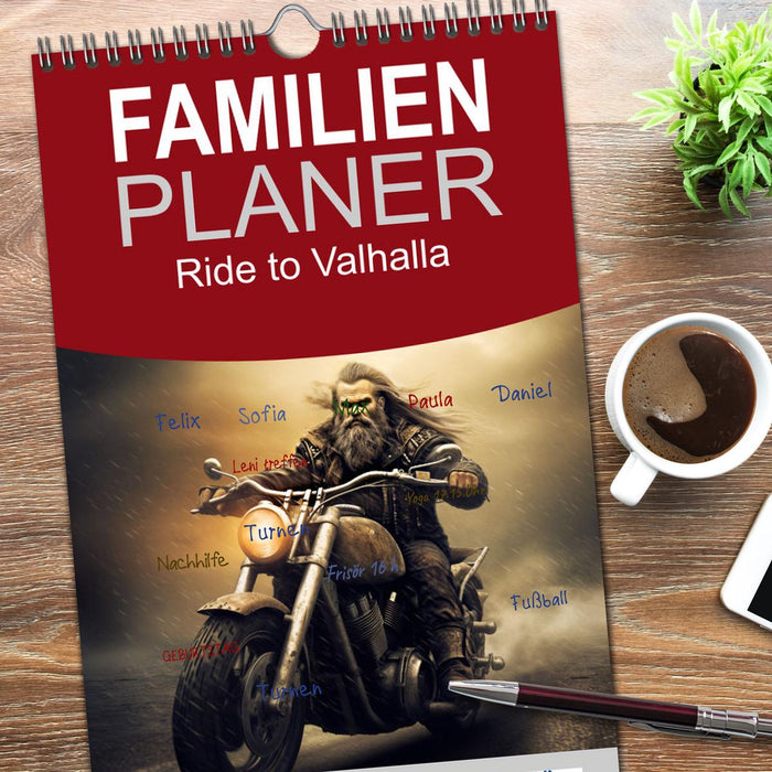 Ride to Valhalla (CALVENDO Familienplaner 2026)