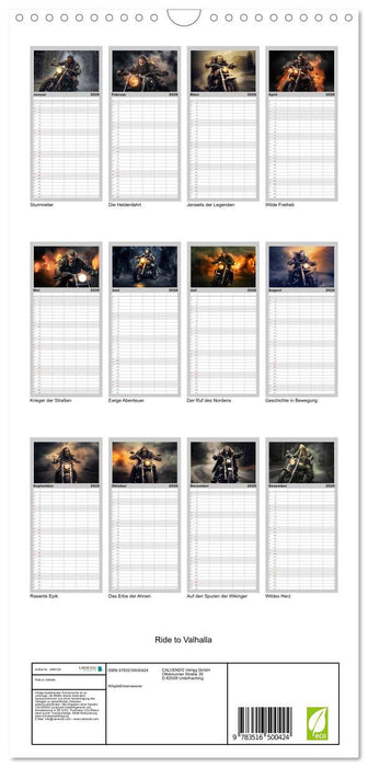 Ride to Valhalla (CALVENDO Familienplaner 2026)