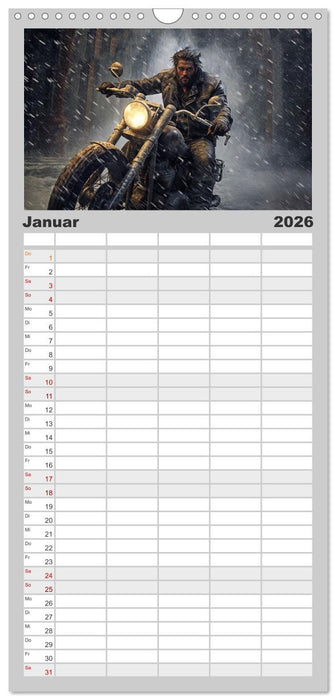 Ride to Valhalla (CALVENDO Familienplaner 2026)