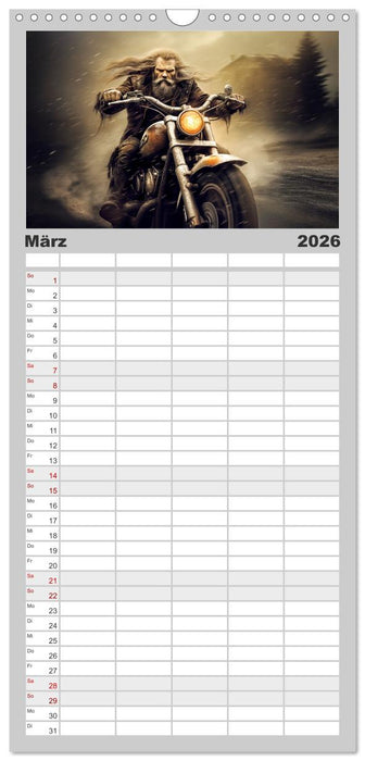 Ride to Valhalla (CALVENDO Familienplaner 2026)